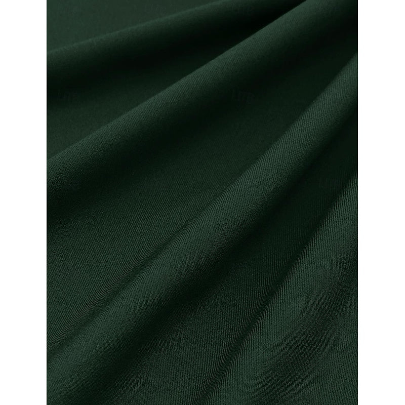 Dark Gray Men's Tailored Fit Single Breasted One-button 2 Pieces Prom Wedding Suits - Image 18