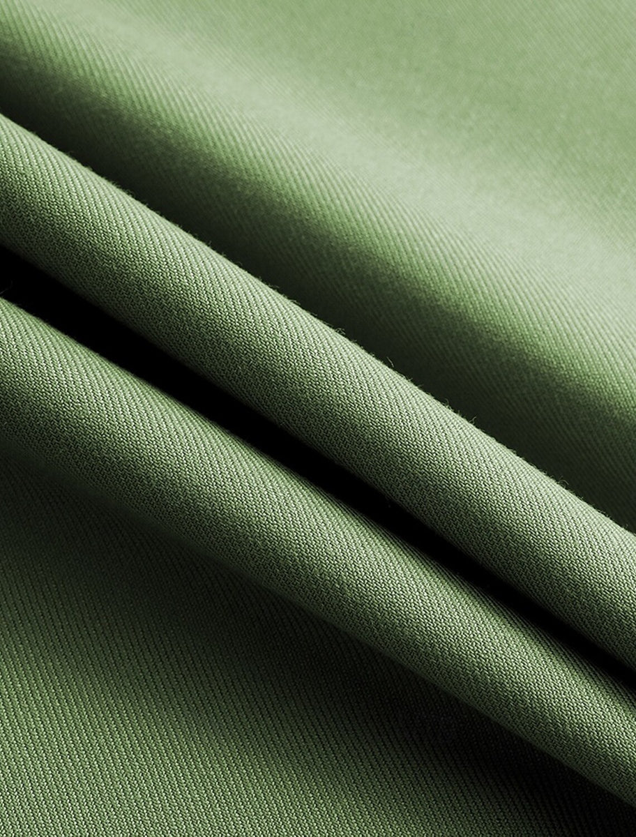 Men's Standard Fit Green Single Breasted Two Buttons Party 2 Pieces Formal Suits - 이미지 2