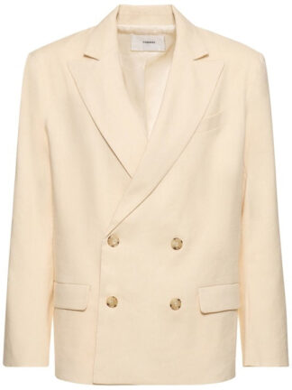 Men's Cream Single Breasted Four-buttons Peaked Lapel Casual Party Business Suits with Pockets