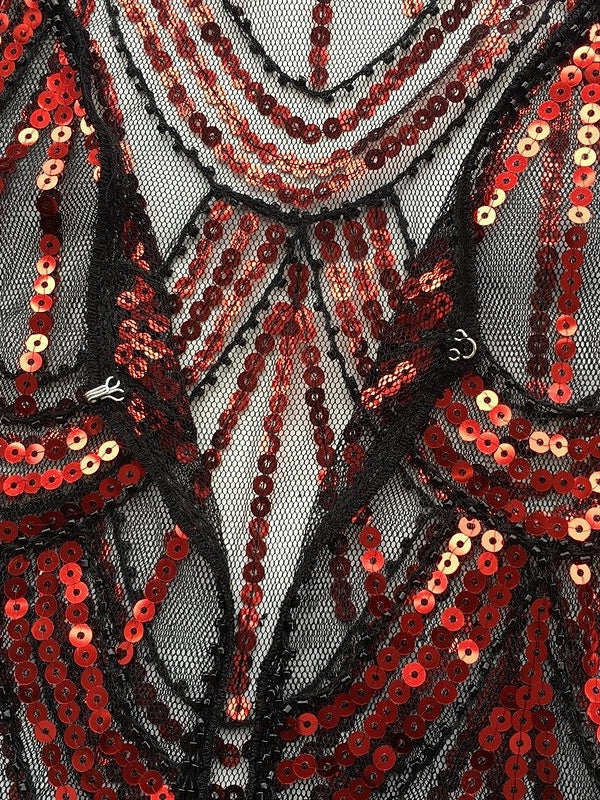 1920s Coat Shawls Women's Sequins  Vintage Party Shawl - 画像 (8)