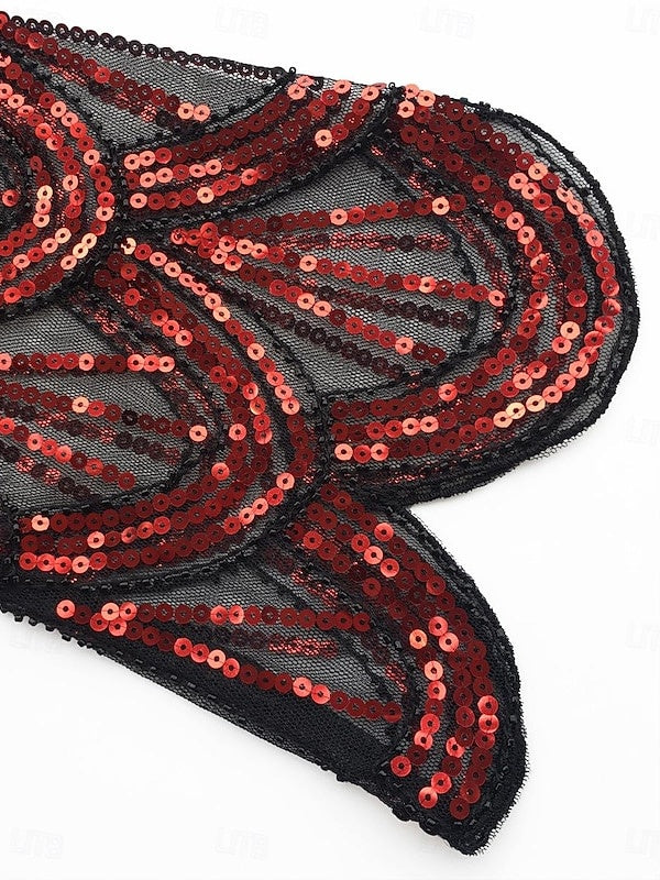 1920s Coat Shawls Women's Sequins  Vintage Party Shawl - 画像 (9)