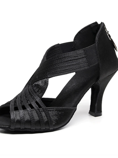 Women's Dancewear Shoes  Rhinestone Sparkling Glitter Buckle High Heel Peep Toe Bridal Shoes - Image 2