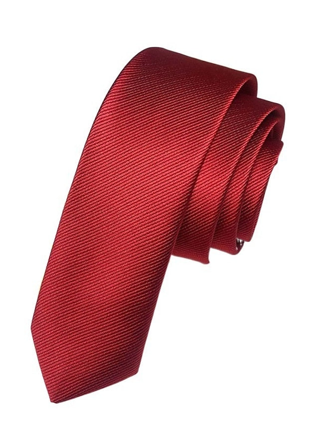 Men's Solid Colored Classic Tie - 画像 (3)