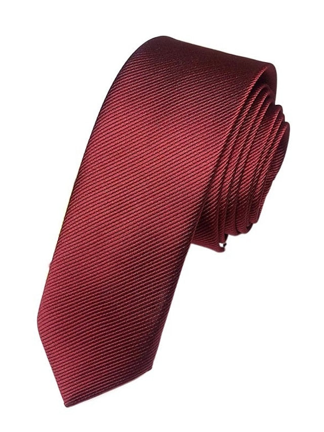 Men's Solid Colored Classic Tie - 画像 (4)