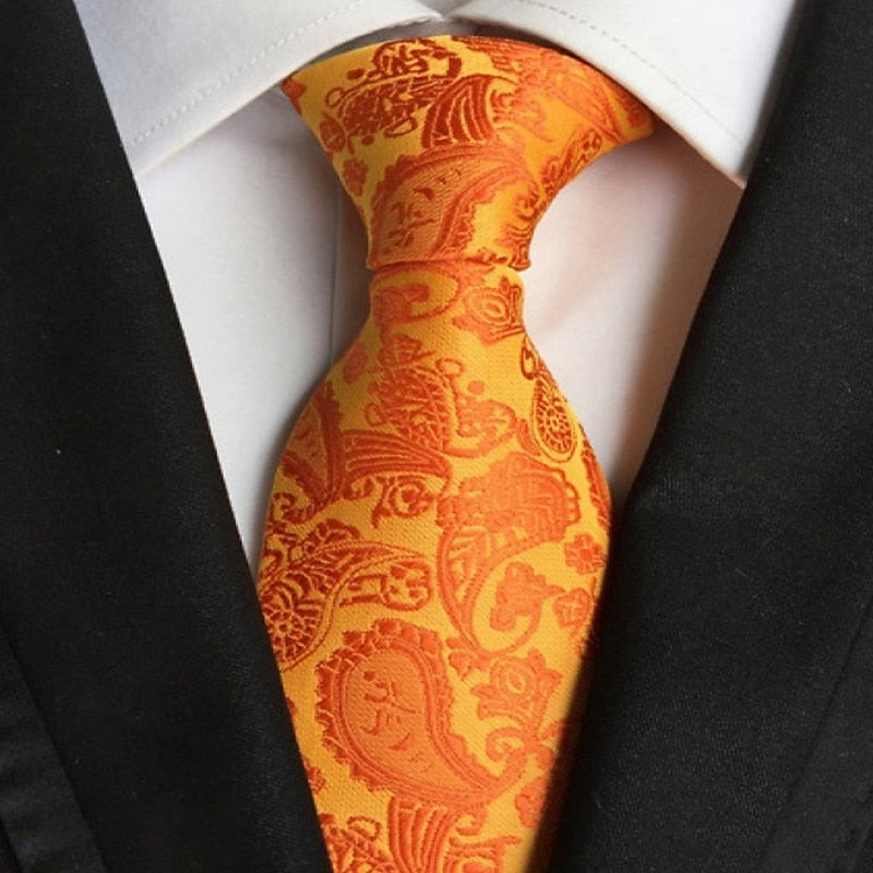 Men's Printed Neck Ties Unisex Work Necktie - 画像 (3)