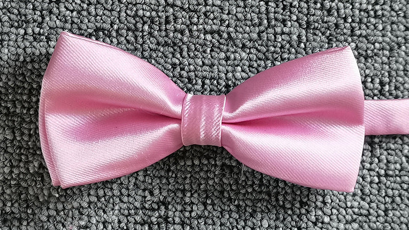 Men's Solid Colored Bow Tie Fashion Work Wedding Formal Classic Retro Bow - 이미지 9