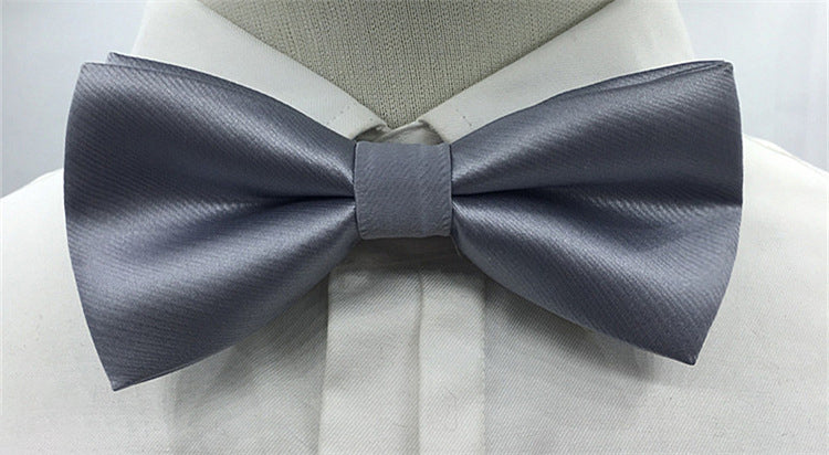 Men's Solid Colored Bow Tie Fashion Work Wedding Formal Classic Retro Bow - 이미지 3
