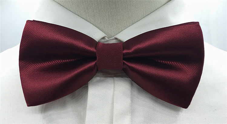 Men's Solid Colored Bow Tie Fashion Work Wedding Formal Classic Retro Bow - 이미지 15