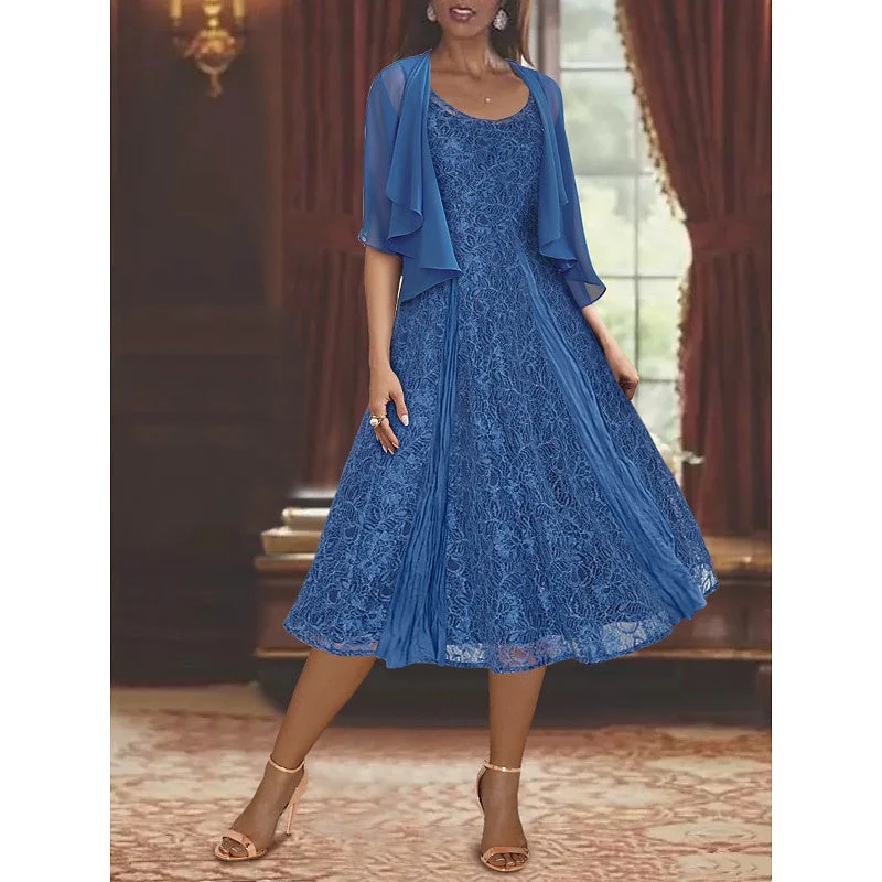 Women's Wedding Guest Half Length Sleeve Chiffon Wrap/Shawl with Ruffles - 이미지 2