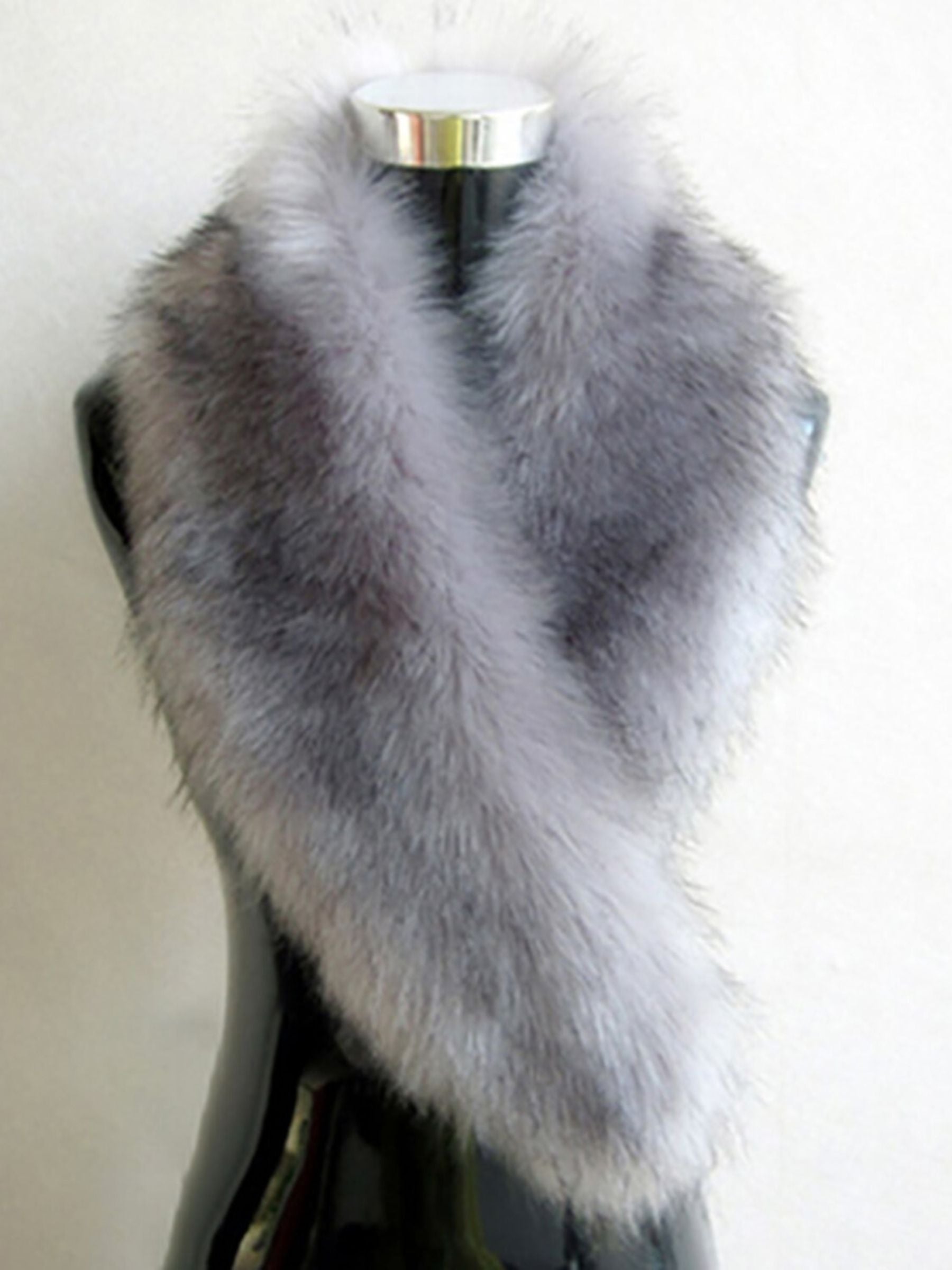 Women's Black Daily Luxury Elegant Faux Fur Soft Wedding Shawl - 이미지 12