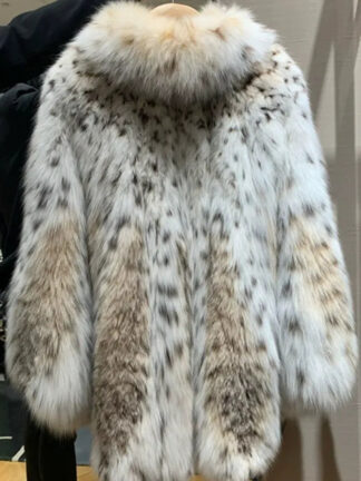 Women's Wrap Long Sleeves Fashionable Leopard Print Coats/Jackets