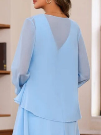 Chiffon Long Sleeves Jacket Pure Color Wraps