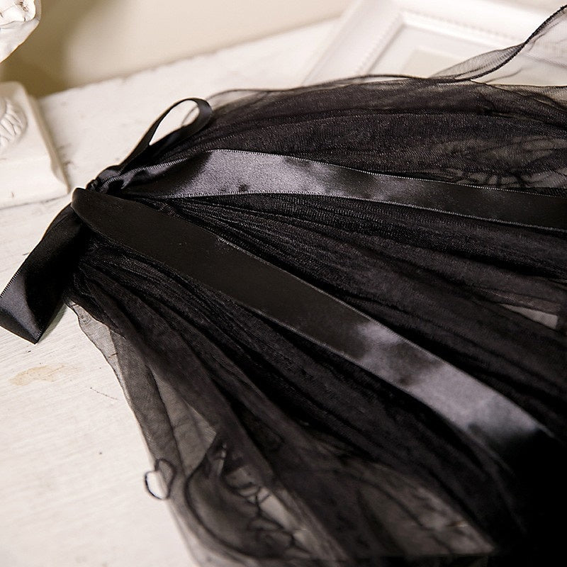 Two-tier Pearls Wedding Veil / Fingertip Veils - 画像 (5)