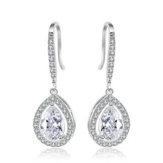 Shining Zircon Drop Earrings
