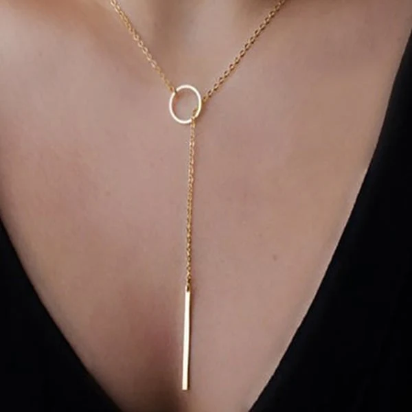 Simple Round Chain Necklaces/Lariat Necklace - 이미지 2