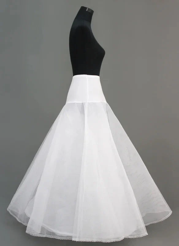 Women A-Line Slip Nylon/Tulle Netting 2 Tiers Petticoats - Image 3