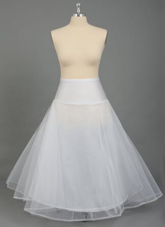 A-Line Slip Nylon/Tulle Netting 2 Tiers PLUS SIZE Petticoats