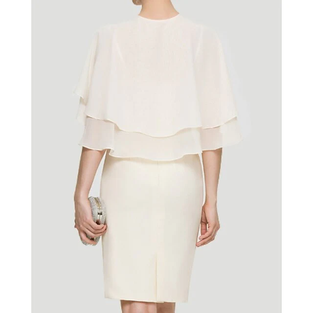 Women‘s Wrap Elegant Sun Protection Sleeveless Chiffon With Pure Color - Image 3