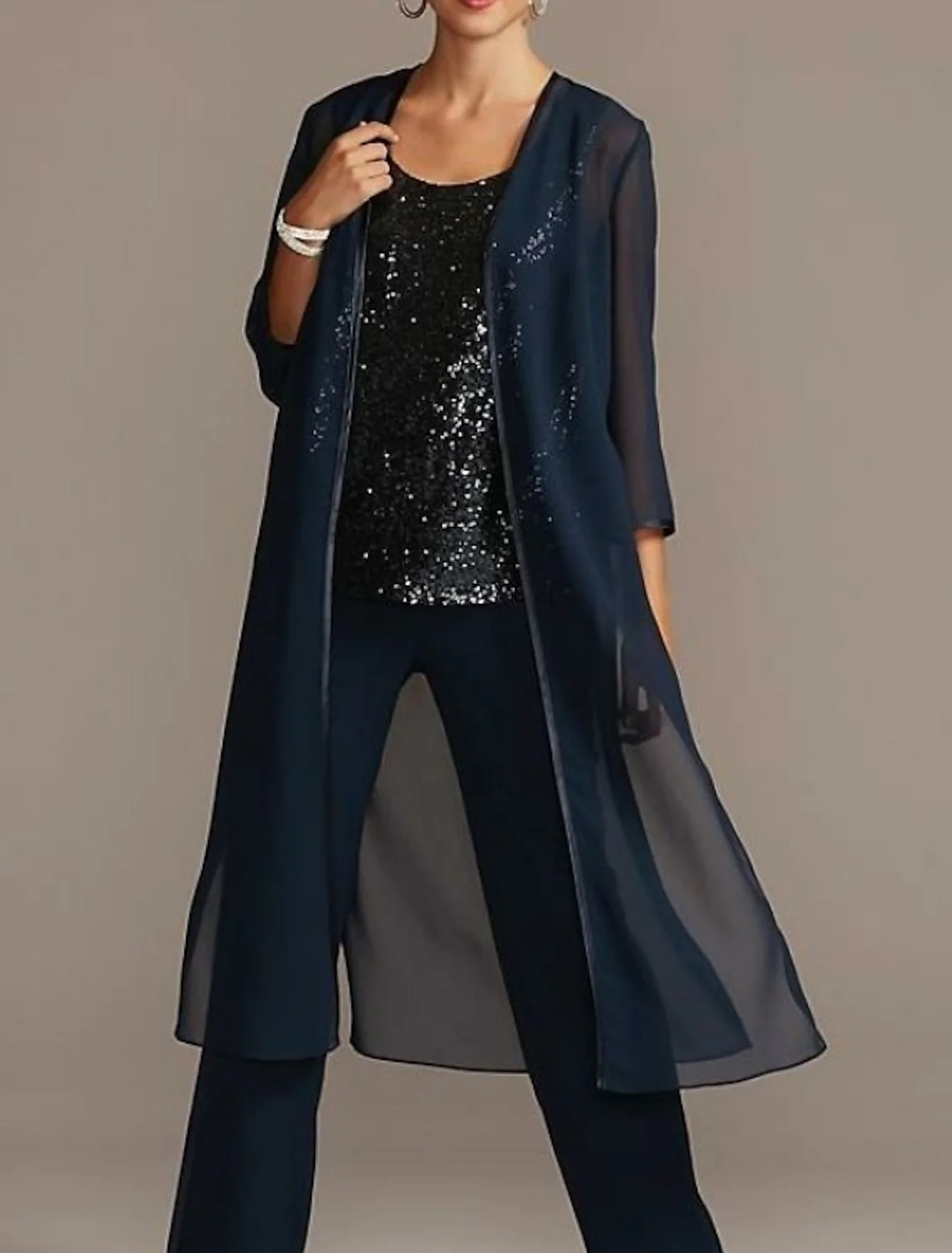 Chiffon 3/4 Sleeve Simple Pure Color Wraps