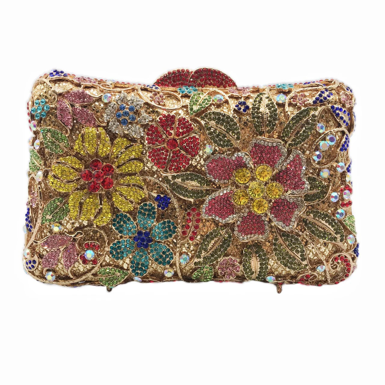 Flower Imitation Diamond Sequins Clutch Bags - 画像 (2)