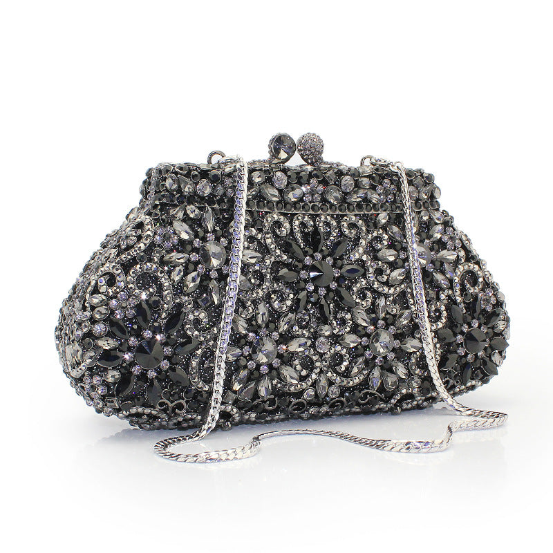 Imitation Diamond Chain Hand Clutch Bags - Image 2